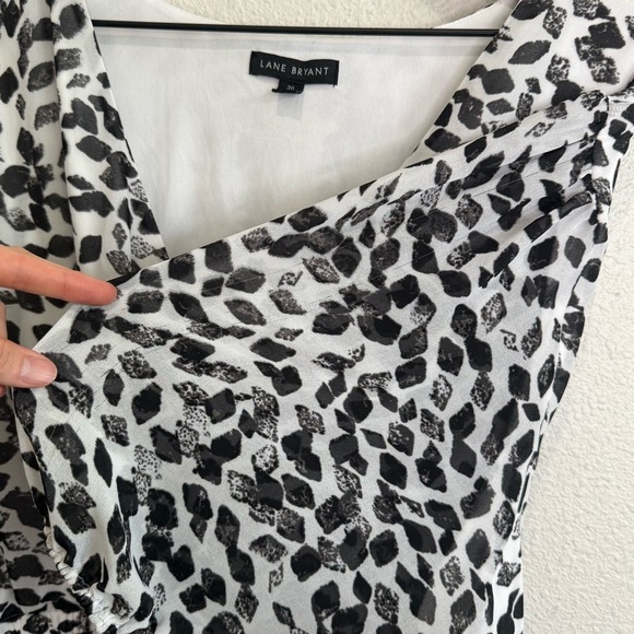 Lane Bryant Womens Size 20 Chevon Animal Print Boho Maxi Dress Vacation Resort - Picture 6 of 10